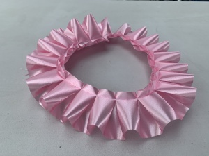 Pre Pleated Poly Ribbon Lt. Pink No.21 10m
